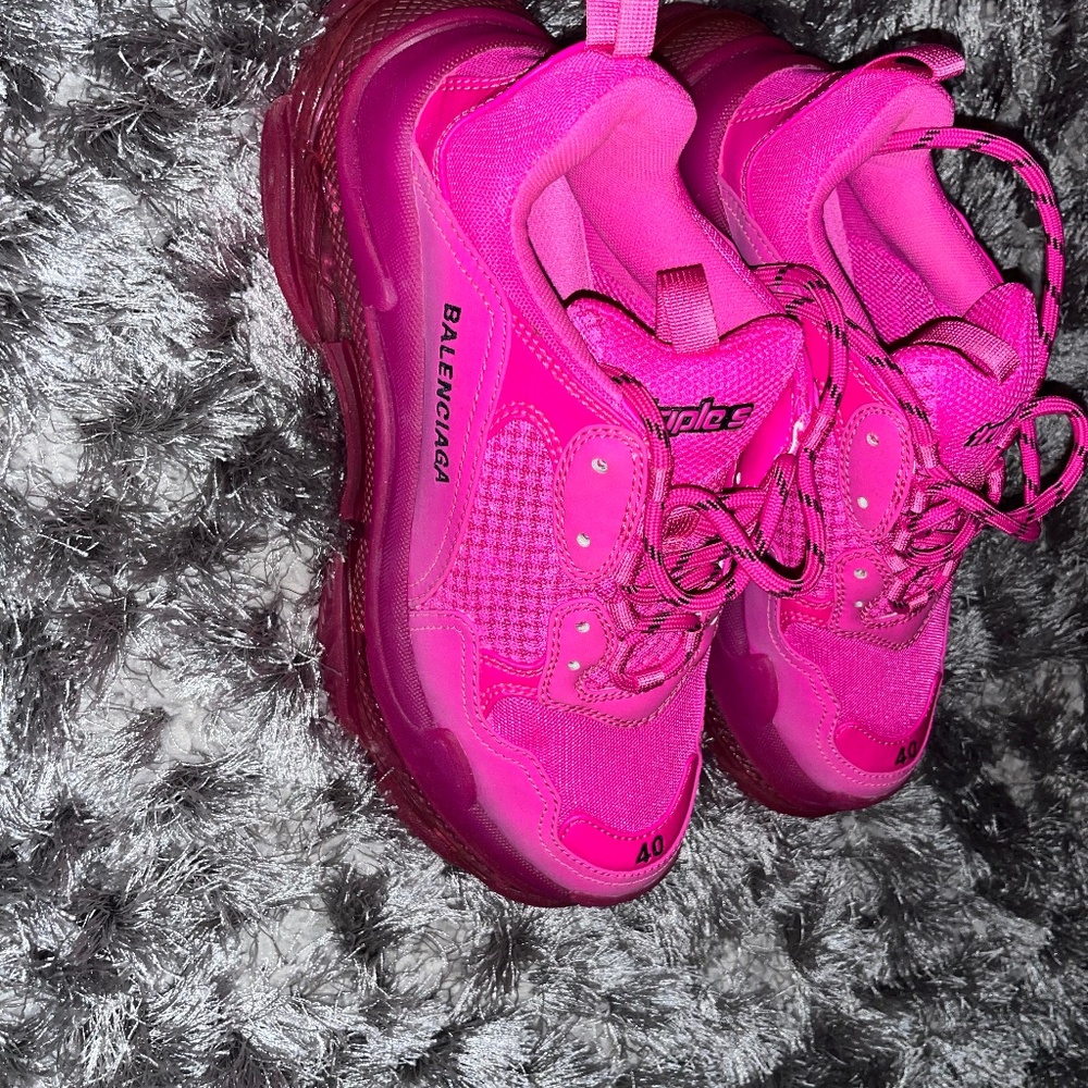 Balenciaga Triple S clear sole sneakers